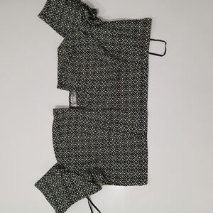 Black and White Patterned Top